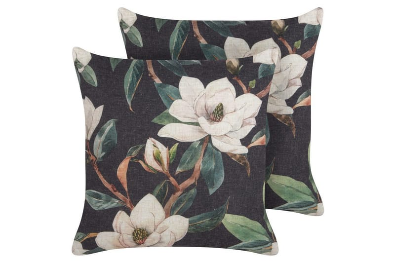 Koristetyynyt Zahriye sarja 2 Musta/Monivärinen, Musta/Monivärinen