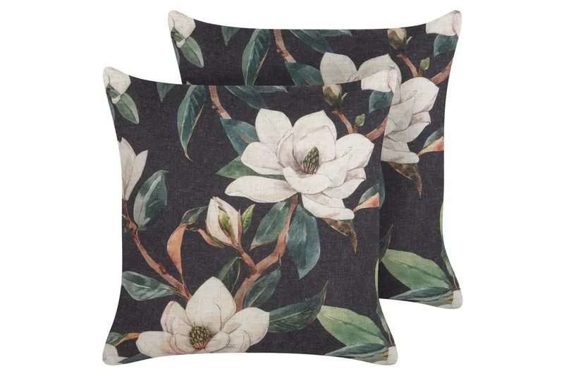 Koristetyynyt Zahriye sarja 2 Musta/Monivärinen, Musta/Monivärinen