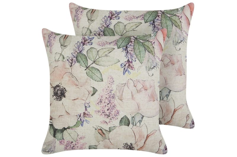 Koristetyynyt Zahriye sarja 2 Violetti/monivärinen, Violetti/monivärinen