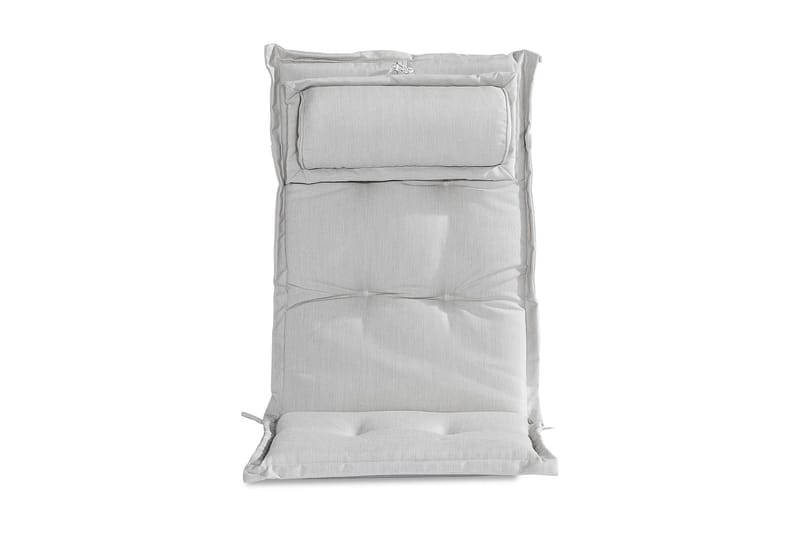 Pehmuste säätötuoliin niskatyynyllä - Luonnonvalkoinen - Puutarhakalusteet - Pehmusteet - Säätötuolin pehmusteet