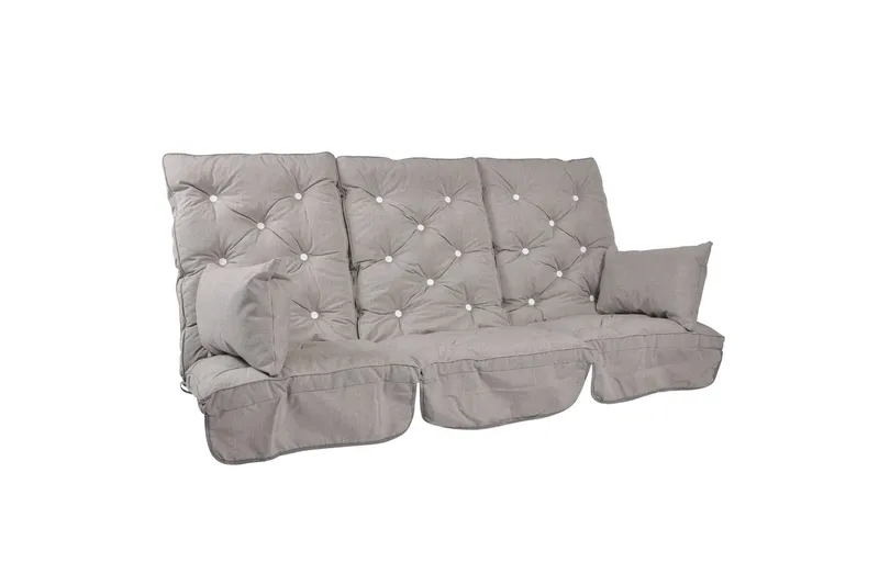 Keinun pehmustesetti Korkea Flokki, Harmaa