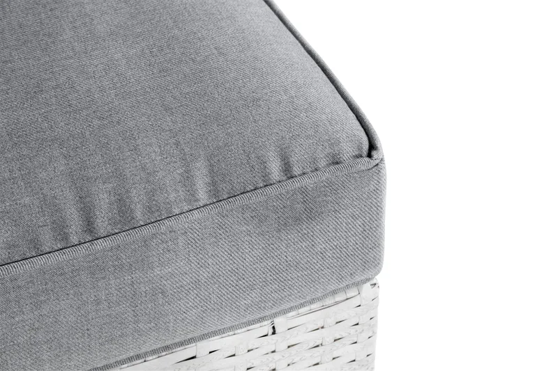 Pehmusteen päällinen Bahamas Kulmamoduuli, Vaaleanharmaa