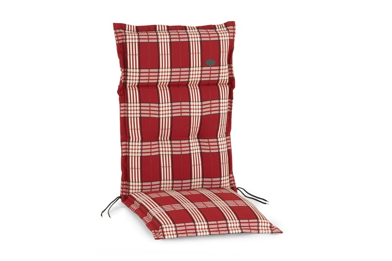 Istuinpehmuste Milano Punaruudullinen - Säätötuolin pehmuste - Puutarhakalusteet - Pehmusteet - Säätötuolin pehmusteet