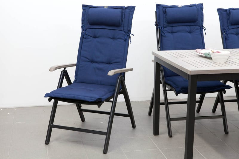 Säätötuolin pehmuste Fritab Säätötuolin pehmuste Canyon niskatyynyllä blue - Puutarhakalusteet - Pehmusteet - Säätötuolin pehmusteet