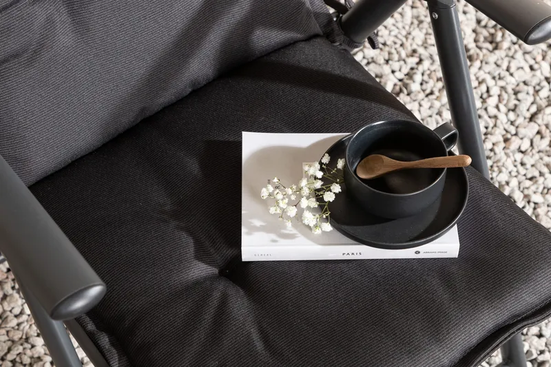 Säätötuolin pehmuste Cushion niskatyynyllä - Vaaleanharmaa - Puutarhakalusteet - Pehmusteet - Säätötuolin pehmusteet