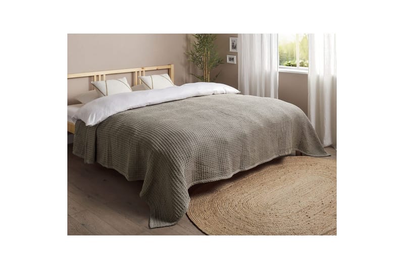Sängynpeite Chagyl Taupe, 220x240 cm - Taupe, 220x240 cm - Kodintekstiilit & matot - Vuodevaatteet - Päiväpeitto - Yhden hengen sängyn päiväpeitto