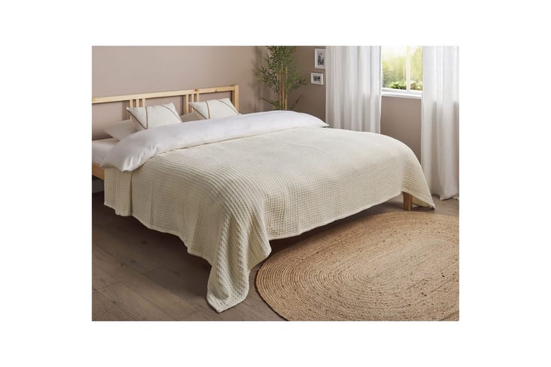 Sängynpeite Chagyl Vaalea beige, 220x240 cm - Vaalea beige, 220x240 cm - Puutarhakalusteet - Pehmusteet - Sohvatyynyt & penkkityynyt