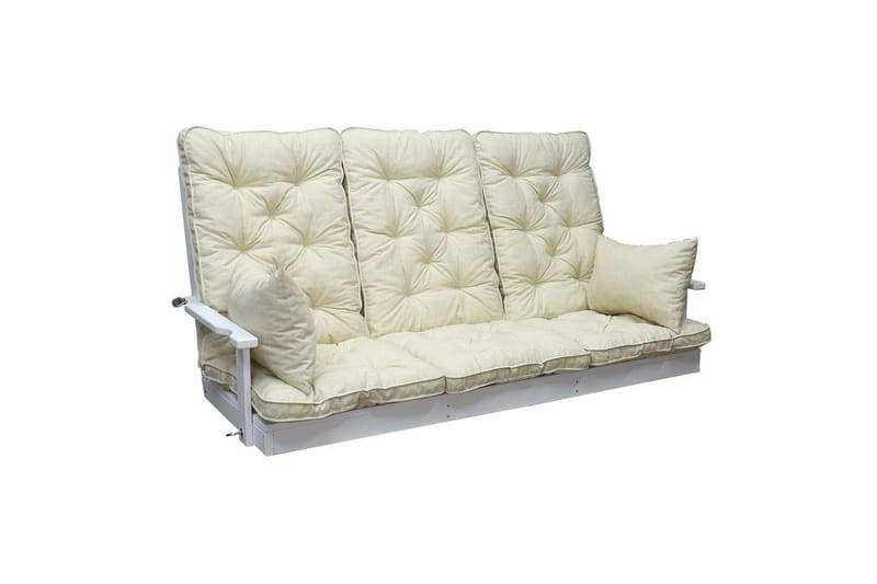 Sohvatyyny selkänojalla Maxi Korkea Selkänoja Sivutyynyillä Beige - Beige - Puutarhakalusteet - Pehmusteet - Sohvatyynyt & penkkityynyt