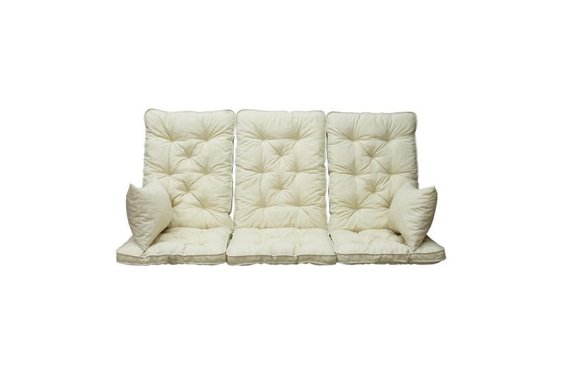 Sohvatyyny selkänojalla Maxi Korkea Selkänoja Sivutyynyillä Beige - Beige - Puutarhakalusteet - Pehmusteet - Sohvatyynyt & penkkityynyt