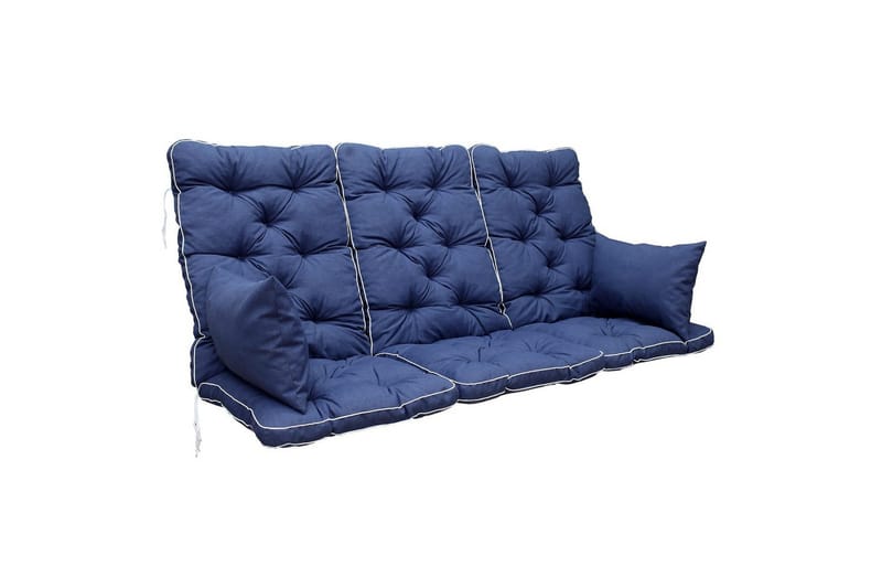 Sohvatyyny selkänojalla Maxi Korkea Selkänoja Sivutyynyillä Sininen - Sininen - Puutarhakalusteet - Pehmusteet - Sohvatyynyt & penkkityynyt