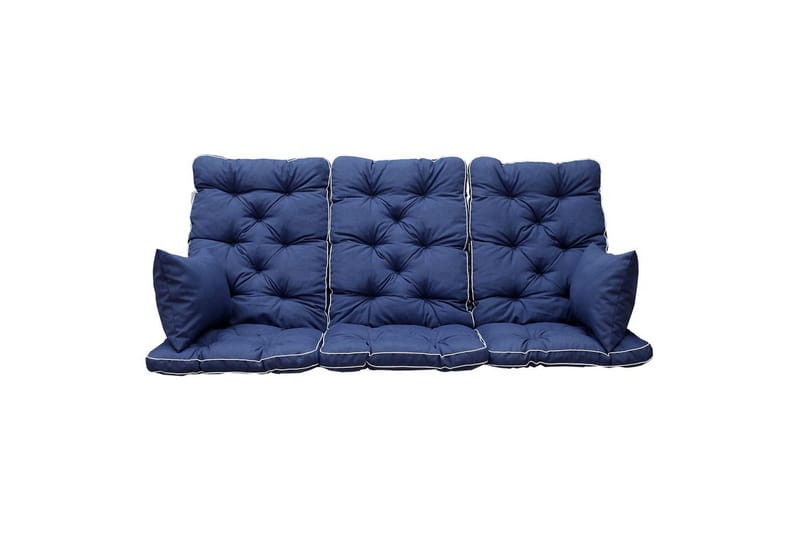 Sohvatyyny selkänojalla Maxi Korkea Selkänoja Sivutyynyillä Sininen - Sininen - Puutarhakalusteet - Pehmusteet - Keinun pehmusteet