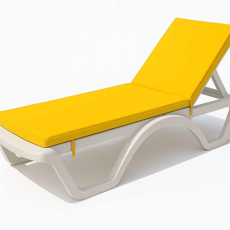 Travos Aurinkotuolin pehmuste - Keltainen - Puutarhakalusteet - Pehmusteet - Aurinkosängyn pehmusteet