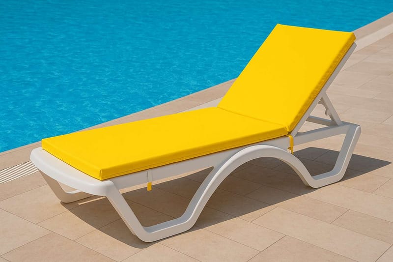 Travos Aurinkotuolin pehmuste - Keltainen - Puutarhakalusteet - Pehmusteet - Aurinkosängyn pehmusteet