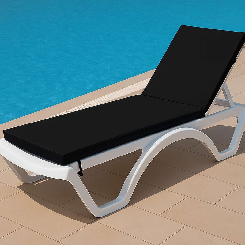 Travos Aurinkotuolin pehmuste - Musta - Puutarhakalusteet - Pehmusteet - Aurinkosängyn pehmusteet