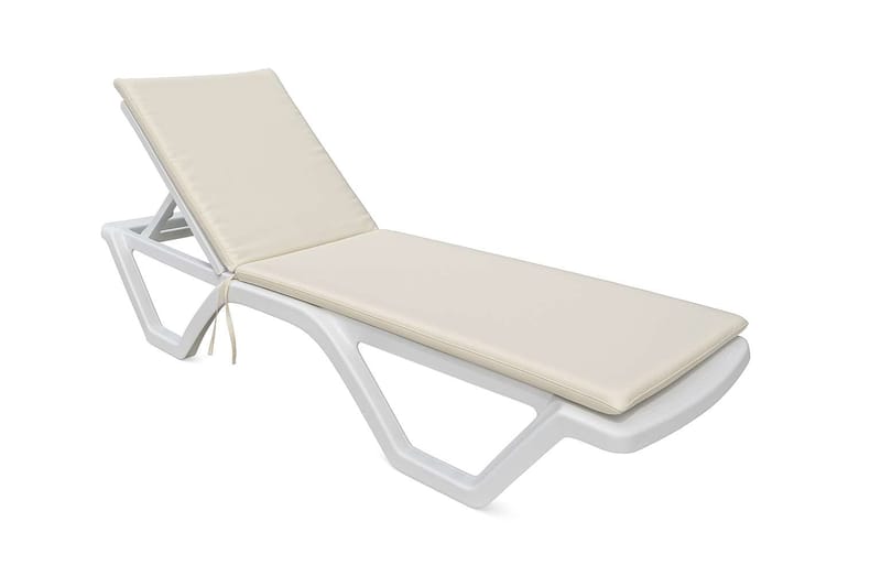 Travos Aurinkotuolin pehmuste - Valkoinen - Puutarhakalusteet - Pehmusteet - Aurinkosängyn pehmusteet