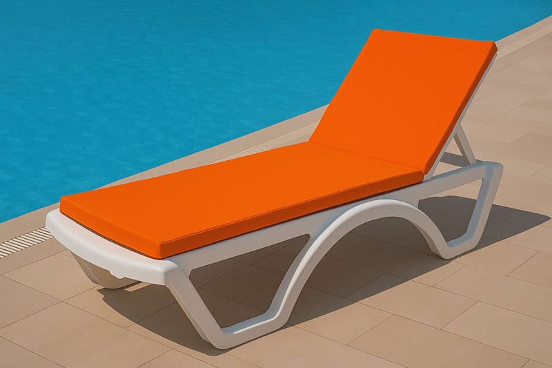 Travos Aurinkotuolin pehmuste - Oranssi - Puutarhakalusteet - Pehmusteet - Aurinkosängyn pehmusteet