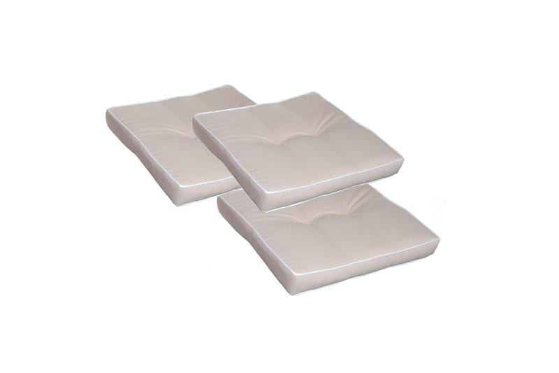 Tuolityyny Erinomainen 3-pakkaus Beige - Beige - Puutarhakalusteet - Pehmusteet - Istuintyyny ulos