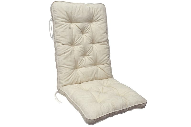 Tuolityyny selkänojalla Malmö Maxi Korkea Selkä, 2-pack Beige - Beige - Puutarhakalusteet - Pehmusteet - Muut pehmusteet
