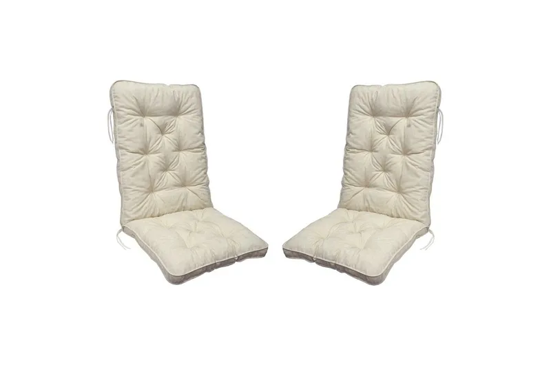 Tuolityyny selkänojalla Malmö Maxi Korkea Selkä, Beige - Beige - Puutarhakalusteet - Pehmusteet - Muut pehmusteet