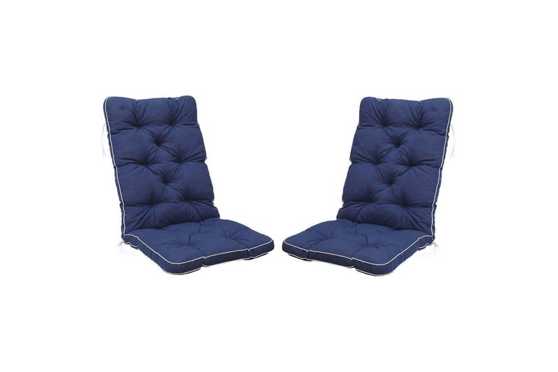 Tuolityyny selkänojalla Malmö Maxi Korkea Selkä, Sininen - Sininen - Puutarhakalusteet - Pehmusteet - Muut pehmusteet