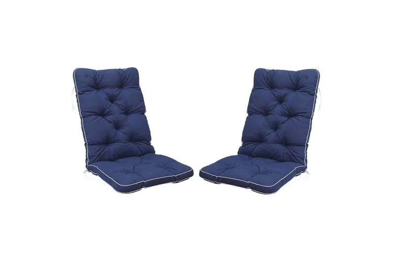 Tuolityyny selkänojalla Malmö Maxi Korkea Selkä, Sininen - Sininen - Puutarhakalusteet - Pehmusteet - Muut pehmusteet