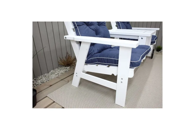 Tuolityyny selkänojalla Malmö Maxi Korkea Selkä, Sininen - Sininen - Puutarhakalusteet - Pehmusteet - Muut pehmusteet