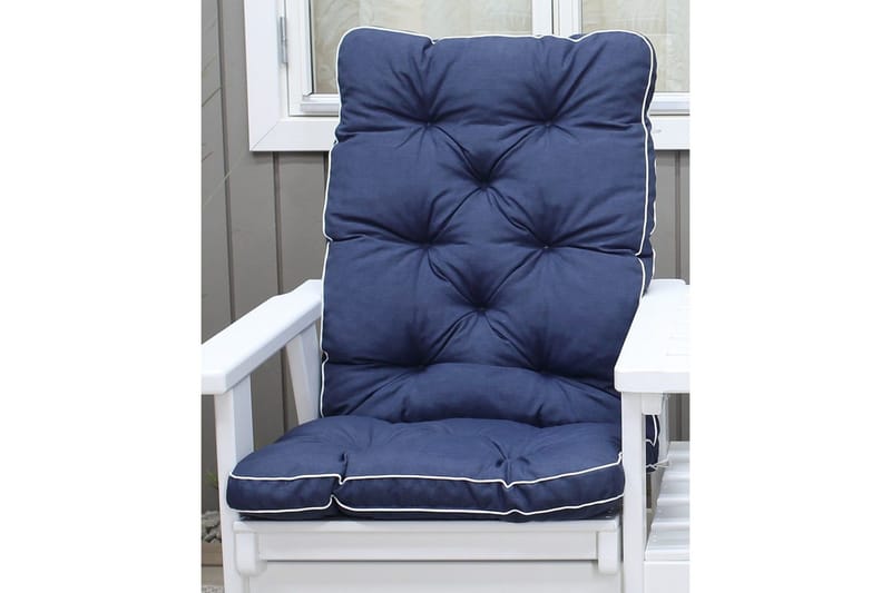 Tuolityyny selkänojalla Malmö Maxi Korkea Selkä, Sininen - Sininen - Puutarhakalusteet - Pehmusteet - Muut pehmusteet