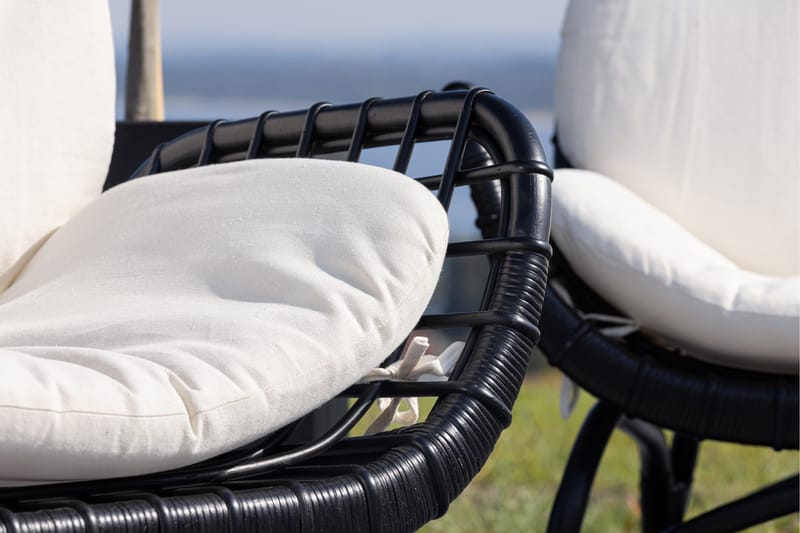 Ulkotuoli Moana - Musta - Puutarhakalusteet - Puutarhatuoli - Ulkotilan nojatuolit