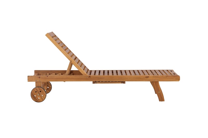 Luzon Aurinkotuoli 200x63 cm - Ruskea - Puutarhakalusteet - Puutarhatuoli - Aurinkotuoli