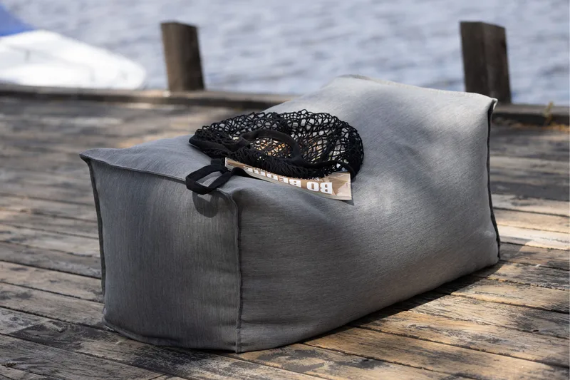 Jakkara Redang - Tummanharmaa - Puutarhakalusteet - Puutarhatuoli - Jalkarahi & jakkara ulkokäyttöön