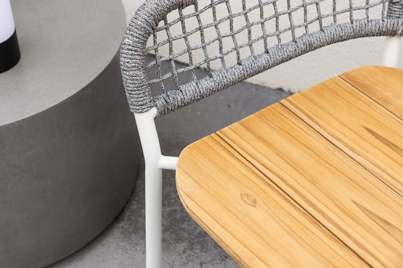 Ulkotuoli Amora - Harmaa - Puutarhakalusteet - Puutarhatuoli - Ulkotilan nojatuolit