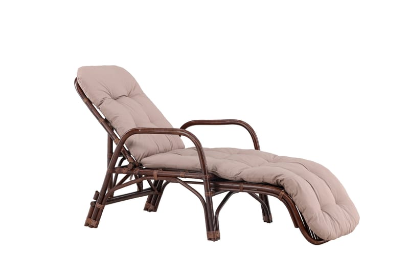 Aurinkotuoli Nella 67x177 cm - Ruskea - Puutarhakalusteet - Puutarhatuoli - Aurinkotuoli