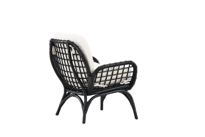 Ulkotuoli Moana - Musta - Puutarhakalusteet - Puutarhatuoli - Ulkotilan nojatuolit