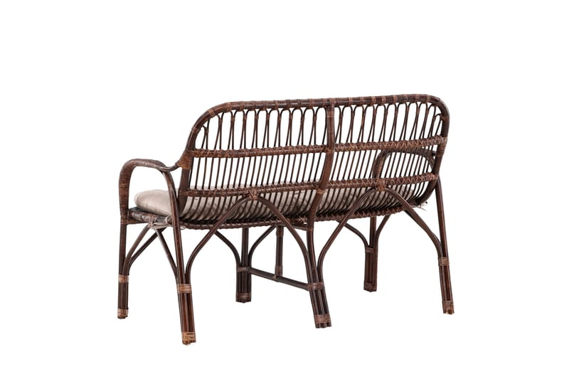 Aurinkosänky Nella - Musta - Puutarhakalusteet - Ulkosohva & puutarhapenkki - Puutarhapenkki & ulkopenkki