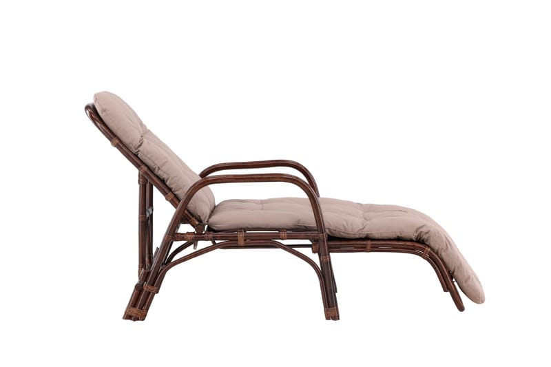 Aurinkotuoli Nella 67x177 cm - Ruskea - Puutarhakalusteet - Puutarhatuoli - Aurinkotuoli