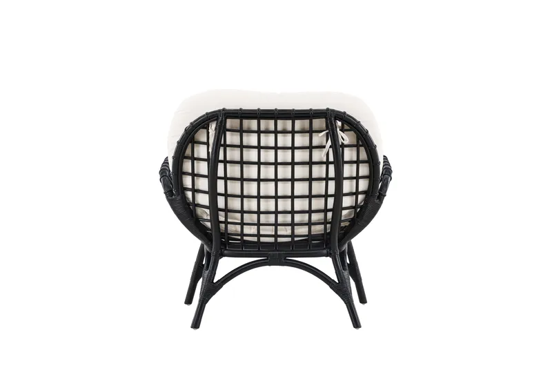 Ulkotuoli Moana - Musta - Puutarhakalusteet - Puutarhatuoli - Ulkotilan nojatuolit
