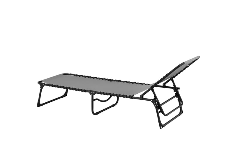 Aurinkotuoli Majken 60x190 cm - Harmaa - Puutarhakalusteet - Puutarhatuoli - Aurinkotuoli