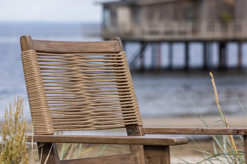 Nojatuoli Peter - Ruskea - Puutarhakalusteet - Puutarhatuoli - Karmituoli ulos