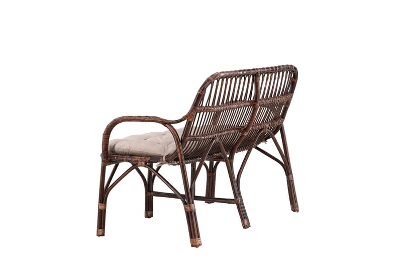 Aurinkosänky Nella - Musta - Puutarhakalusteet - Ulkosohva & puutarhapenkki - Puutarhapenkki & ulkopenkki