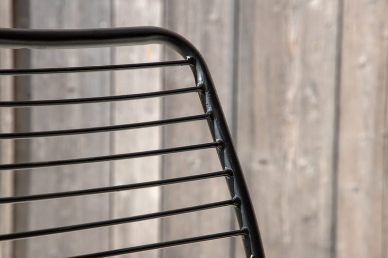 Ruokatuoli Panjin 50 cm - Musta - Puutarhakalusteet - Puutarhatuoli - Karmituoli ulos