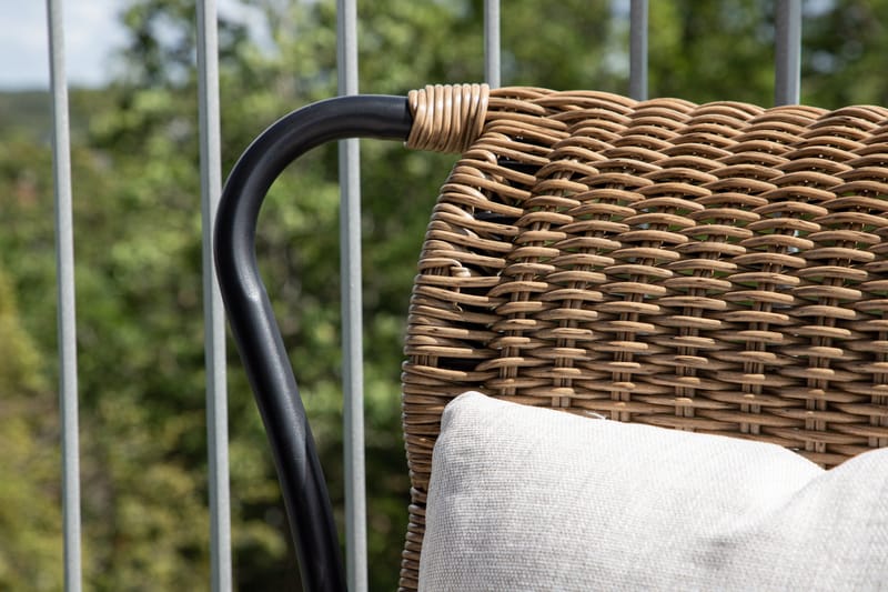 Ulkotuoli Loreto - Musta - Puutarhakalusteet - Puutarhatuoli - Ulkotilan nojatuolit