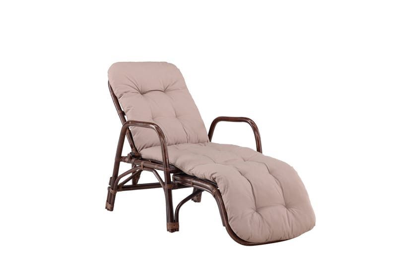 Aurinkotuoli Nella 67x177 cm - Ruskea - Puutarhakalusteet - Puutarhatuoli - Aurinkotuoli