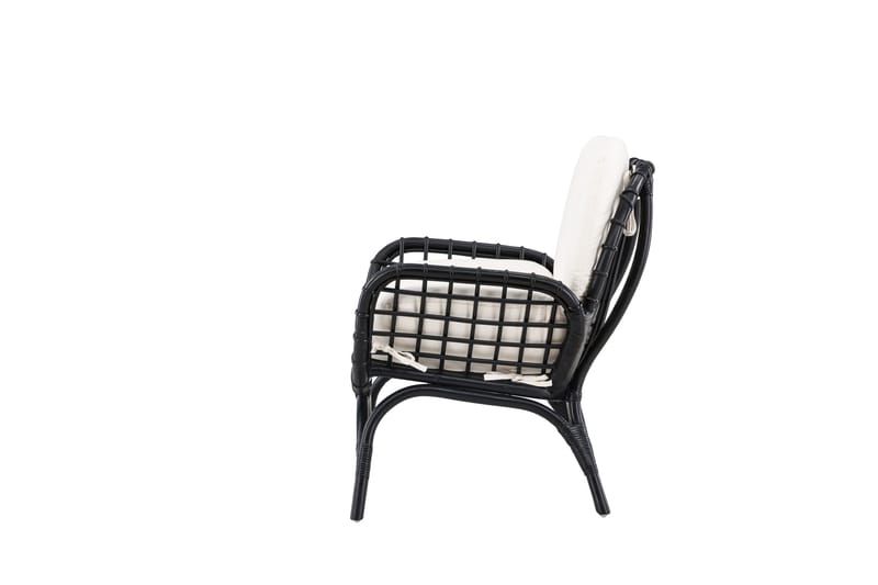 Ulkotuoli Moana - Musta - Puutarhakalusteet - Puutarhatuoli - Ulkotilan nojatuolit