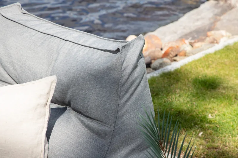 Jakkara Redang - Tummanharmaa - Puutarhakalusteet - Puutarhatuoli - Jalkarahi & jakkara ulkokäyttöön