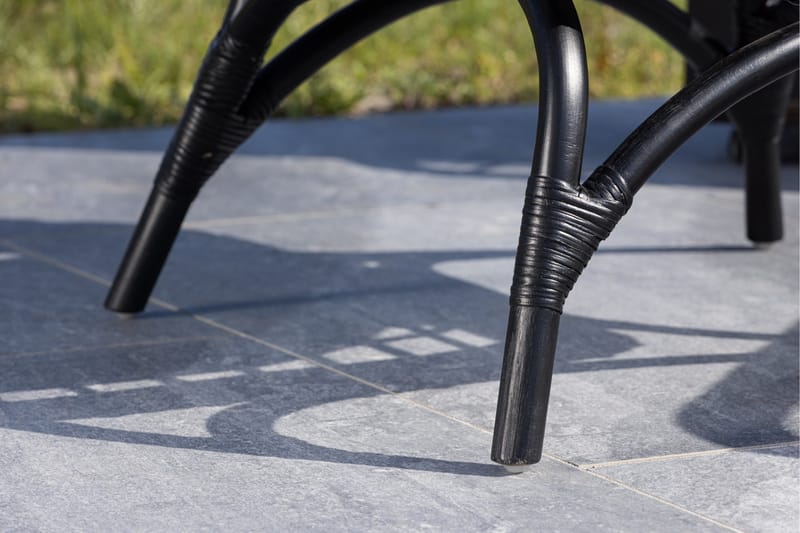 Ulkotuoli Moana - Musta - Puutarhakalusteet - Puutarhatuoli - Ulkotilan nojatuolit