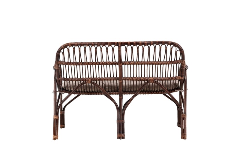 Aurinkosänky Nella - Musta - Puutarhakalusteet - Ulkosohva & puutarhapenkki - Puutarhapenkki & ulkopenkki