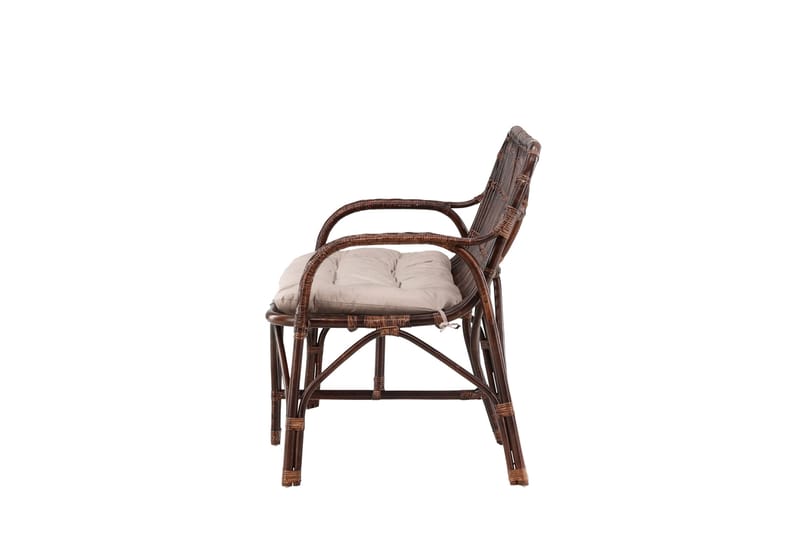 Aurinkosänky Nella - Musta - Puutarhakalusteet - Ulkosohva & puutarhapenkki - Puutarhapenkki & ulkopenkki