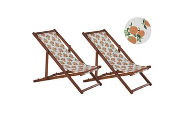 2 kappaletta aurinkotuoleja Anzio