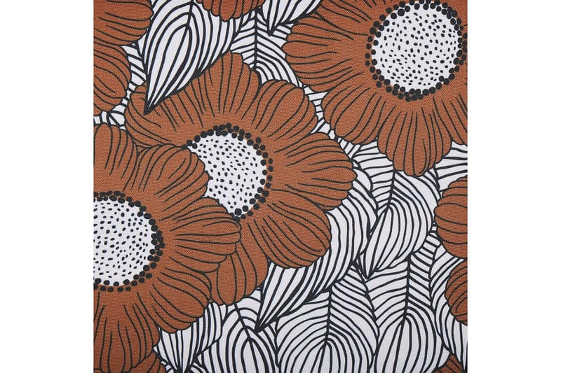 2 kappaletta aurinkotuoleja Anzio - tumma puu/off-white unikkokuvio - Puutarhakalusteet - Puutarhatuoli - Aurinkotuoli