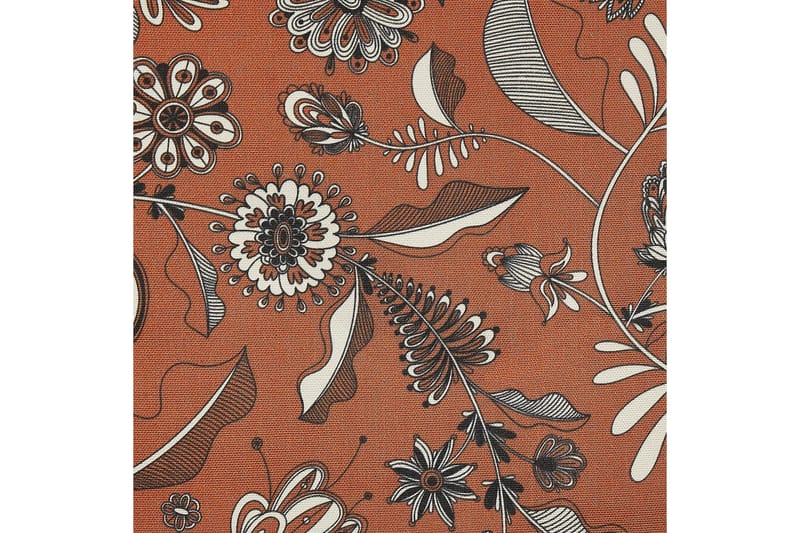 2 kappaletta aurinkotuoleja Anzio - tumma puu/off-white/punainen kukkakuvio - Puutarhakalusteet - Puutarhatuoli - Aurinkotuoli